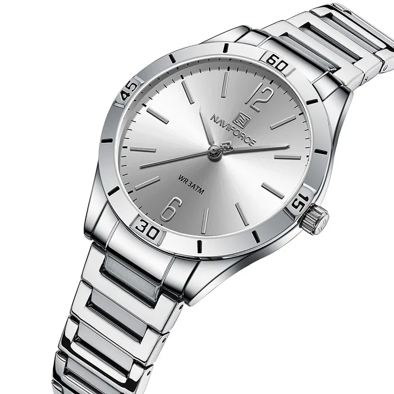 Naviforce NF5029 Fashion Silver Dial Ladies Watch